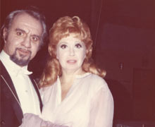 Dan Iordachescu cu Beverly Sills in "Traviata" la San Francisco